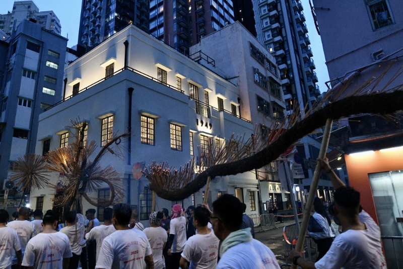 今年中，大坑舞火龍慶祝大坑火龍文化館開幕。 資料圖片