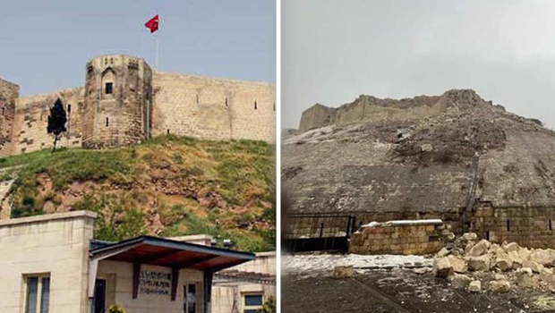 土耳其千年古堡毁了，世界遗产城墙塔楼被震垮