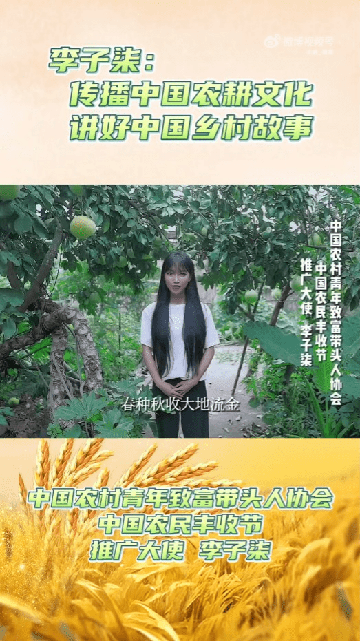 李子柒最近现身内地宣传短片。