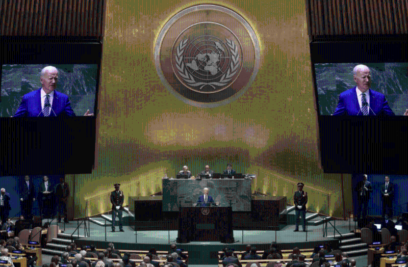 拜登在联合国演说称，美国致力去风险 而非与中国脱钩。