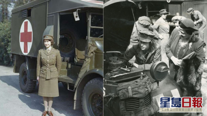 英女皇是皇室中唯一進入武裝部隊的女性成員。網上圖片