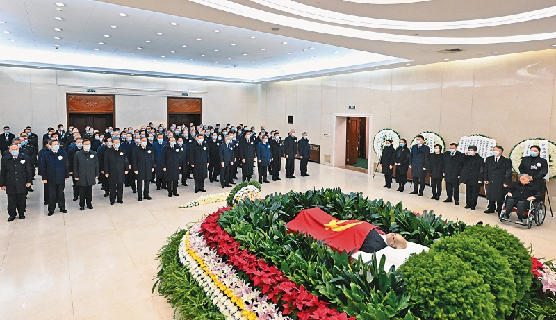 江泽民最高规格国葬，习近平率领导人送别