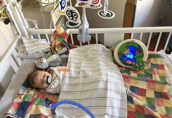 Andre Salahshour was admitted to the Children’s Hospital of Orange County at 6 weeks old after contracting R.S.V. He stayed in the hospital for six days.