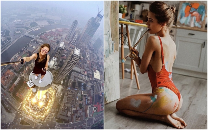 安琪拉热爱挑战极限运动，她自曝攻顶世界第2高楼「默迪卡118」成功。 （图/Angela Nikolau IG）