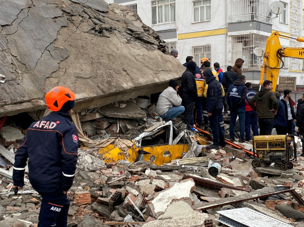 土耳其地震，東南部最大城迪亞巴克爾（Diyarbakir）災情。路透社