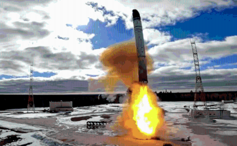 2022年4月20日，俄羅斯從普列謝茨克航天發射場的發射井成功試射「薩爾馬特」洲際彈道導彈。