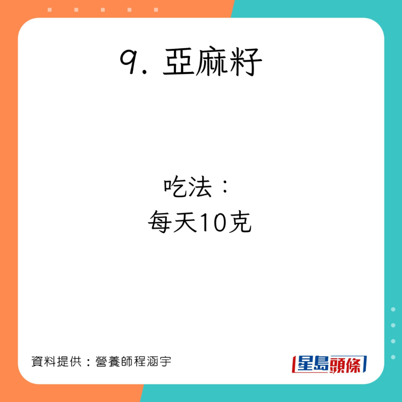 營養師程涵宇分享有助減低患癌風險的食物。