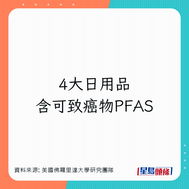 4大日用品含可致癌物PFAS