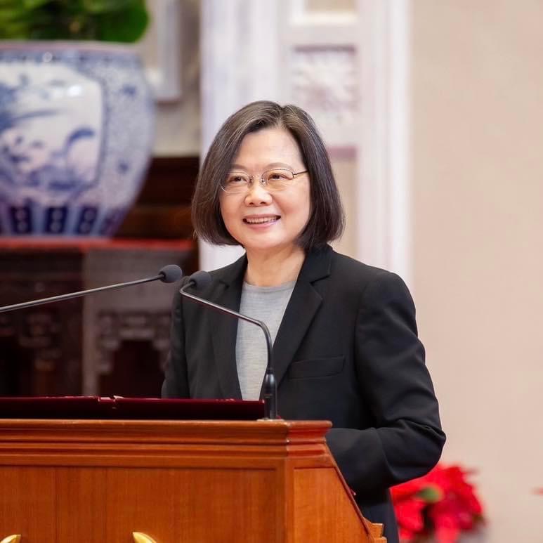 台湾领导人蔡英文2024年卸任。 图/蔡英文fb