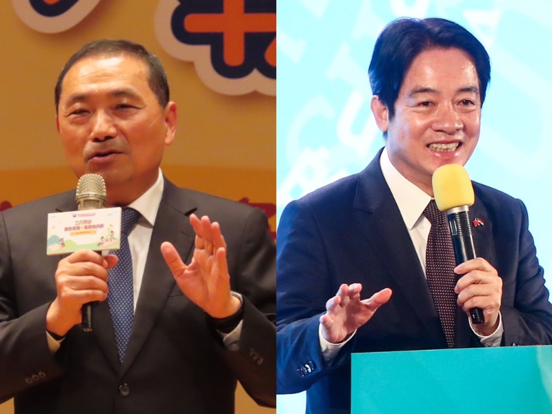 2024總統大選，新北市長侯友宜(左)、副總統賴清德(右)被視為是彼此最大競爭對手。(合成圖/中時資料照)