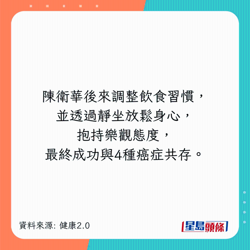 陈卫华4度患癌至成功抗癌经过