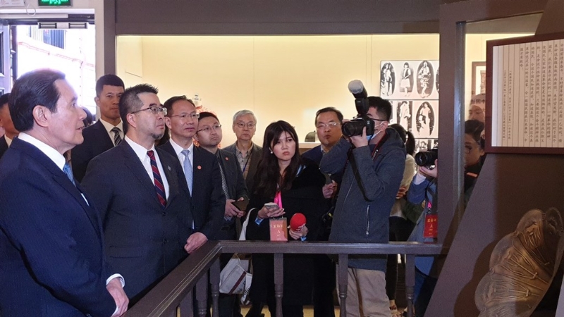 馬英九參觀辛亥革命博物院。中時新聞網圖