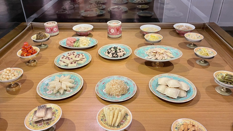杭州中國杭幫菜博物館展示杭幫菜。微博圖