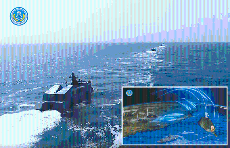 东部战区对台岛及周边海域关键目标实施模拟联合精确打击