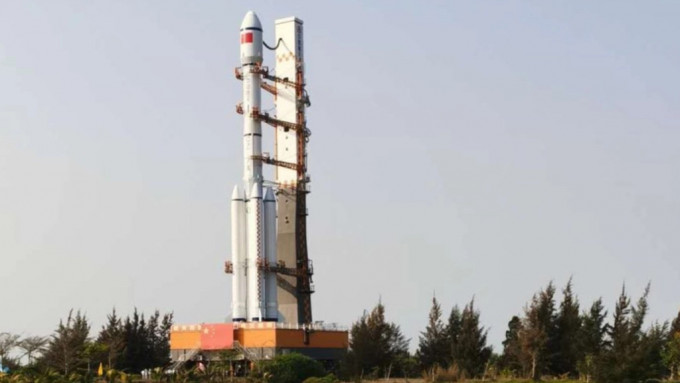 中國長征7號A火箭發射升空。(互聯網)