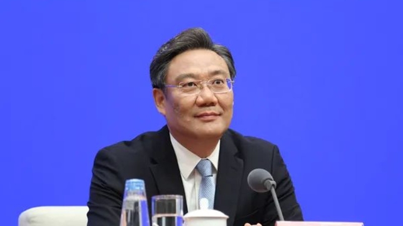 商务部长王文涛。