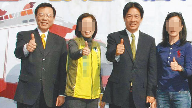 民进党主席赖清德爱将、前台南市副市长张政源（左），被爆料2020年台铁局长任内曾到im.B诈骗案主嫌曾耀锋的豪宅开趴。