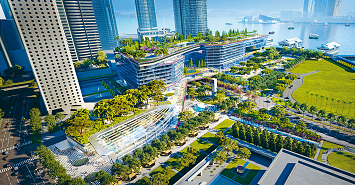 恒地将透过三号用地创造超过300,000平方呎的都市公园空间