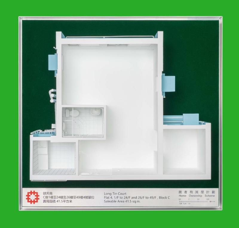 朗天苑C座1楼至24楼及26楼至49楼4号单位的模型
