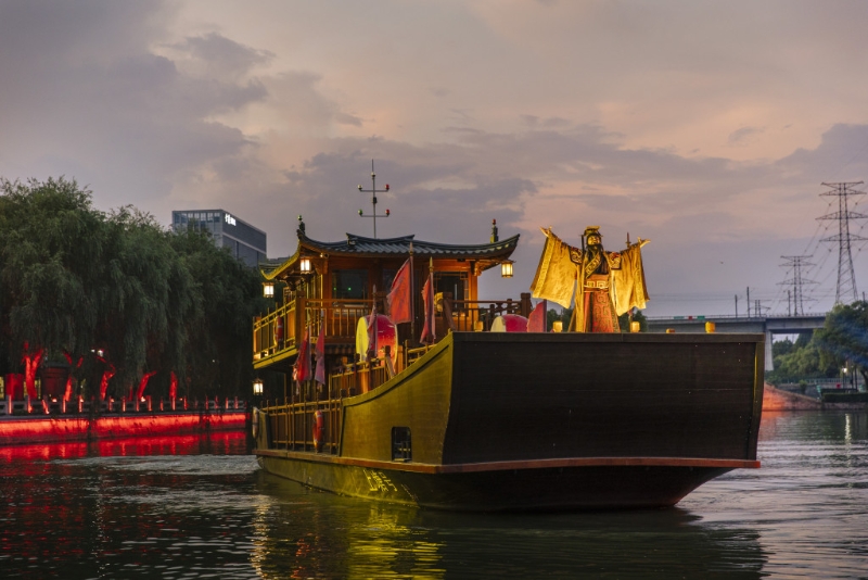 杭州“上塘古运河”。