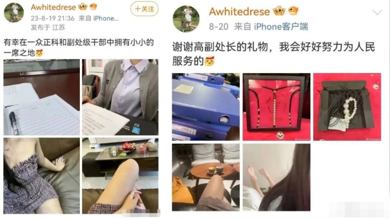 短裙女高调晒命“高副处长的礼物”？