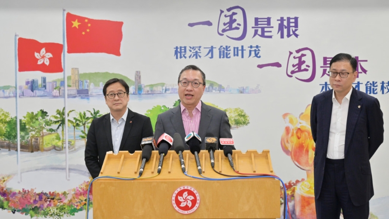 律政司司长林定国总结香港法律及争议解决业界代表团访问成都和北京之行。政府新闻处