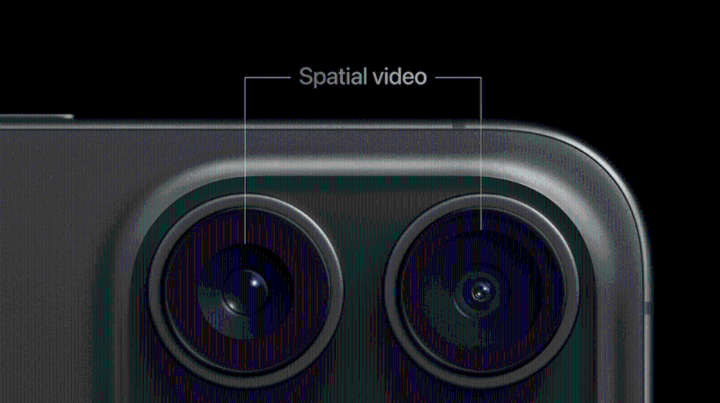 iPhone 15 Pro支持Spatial Video拍摄，并分享至稍后推出的Apple Vision Pro。