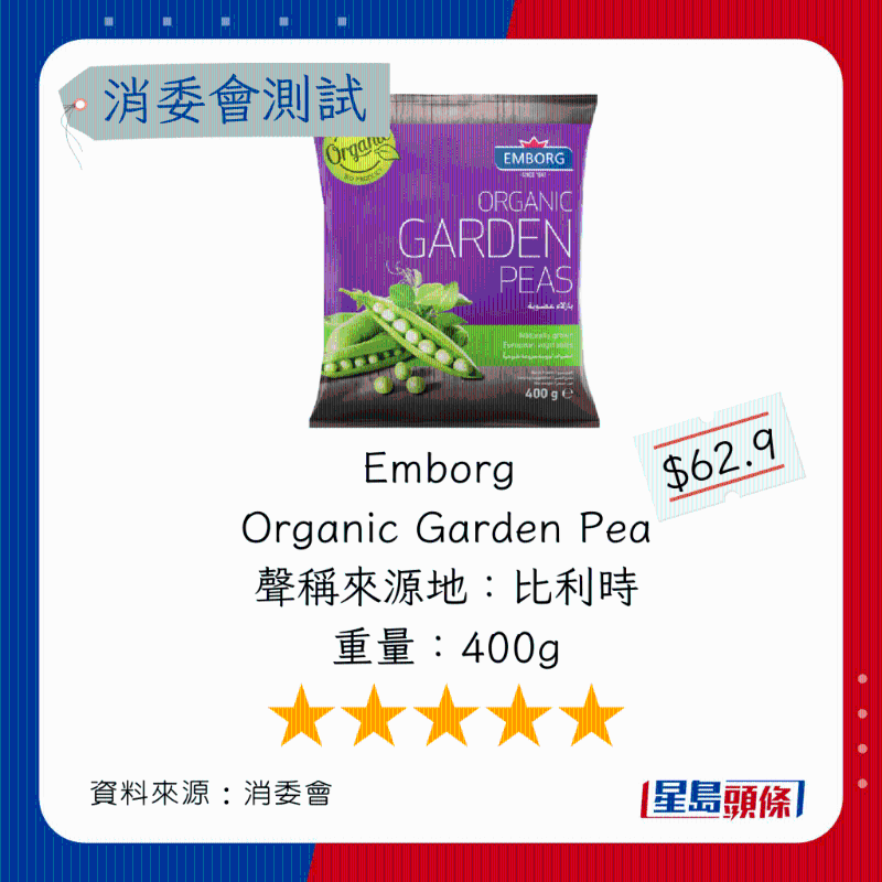 EmborgOrganic Garden Pea