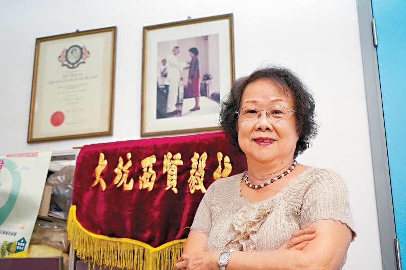 谢凌淑贤在邨内度过近60年岁月，相信情怀永不变。