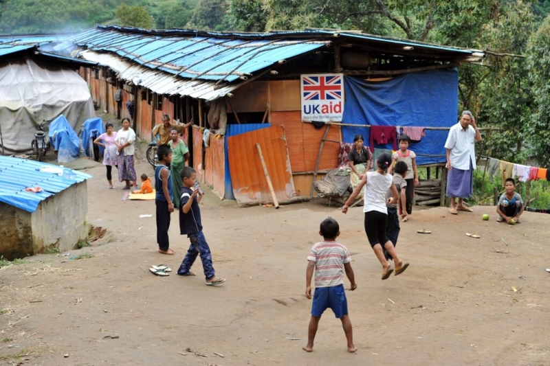 克钦邦难民营位于中缅两国边境