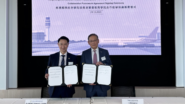香港资优教育学苑与航空学院签署合作框架协议，加强合作关系，为本港发掘及培育航空专才。
