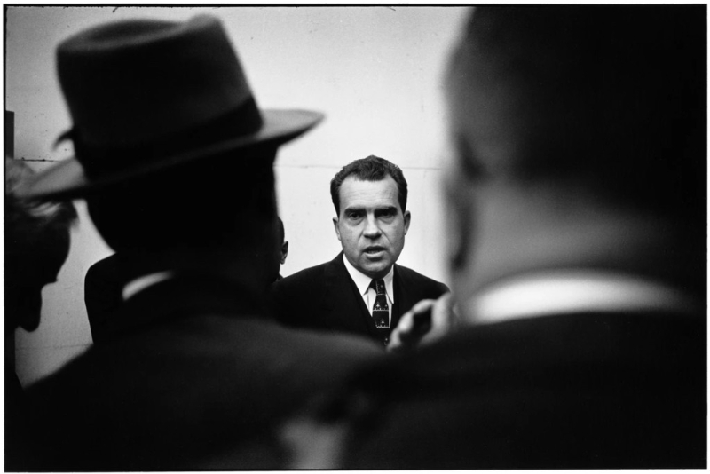 厄维特镜头下的美国前总统尼克逊，摄于1955年他任职副总统时。
