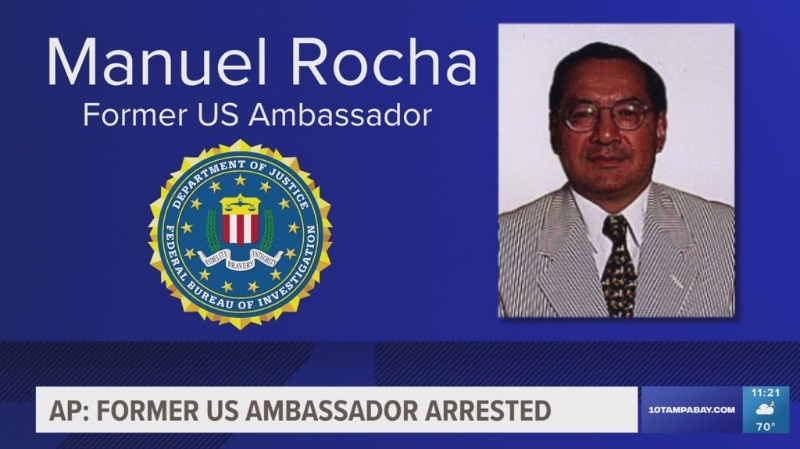 曾任美国驻玻利维亚大使的前美国外交官罗查（Manuel Rocha），被控替古巴政府工作，也就是遭策反成为间谍。美联社