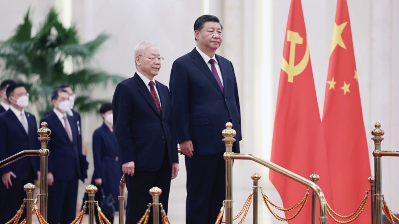 越南共产党中央委员会总书记阮富仲去年1月底访华。 新华社