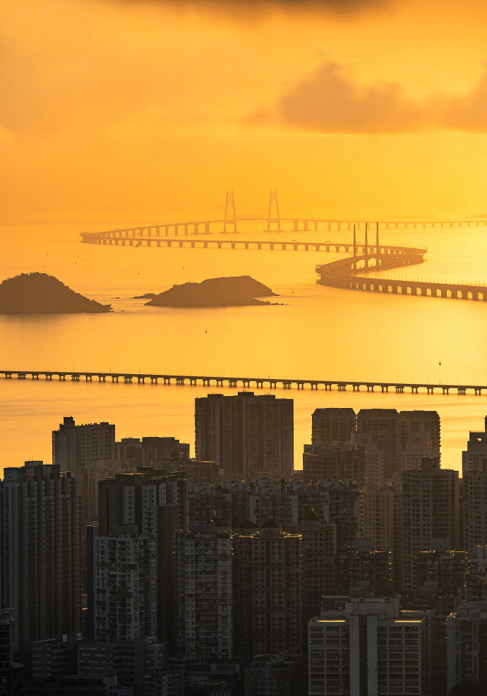 港珠澳大桥美景。