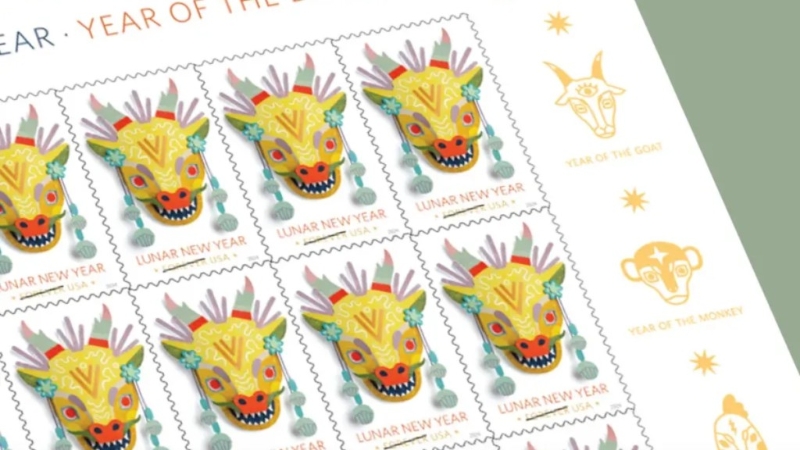 美国推出的龙年邮票设计被狠批。
