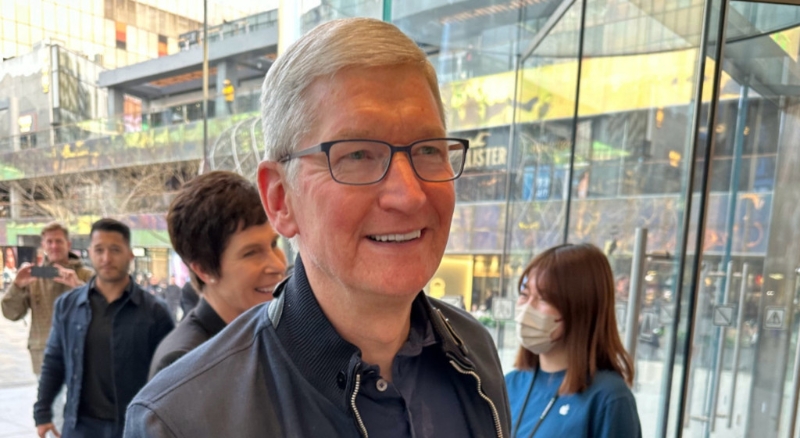 库克表示过去30年苹果与中国共同成长。 网图