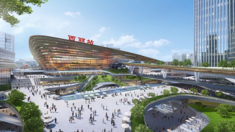 深圳最大高铁站西丽站今年开工 169个足球场大