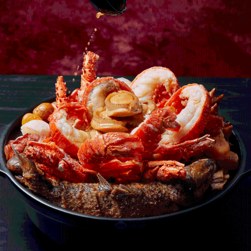 贺年龙虾海味盆菜