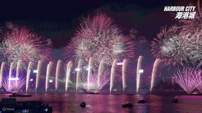 新年烟花汇演2024观赏地点推介3：海港城海旁欣赏烟花 （图片来源：klook）