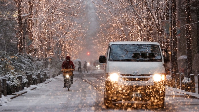 如遇大雪，路面或出现大塞车。