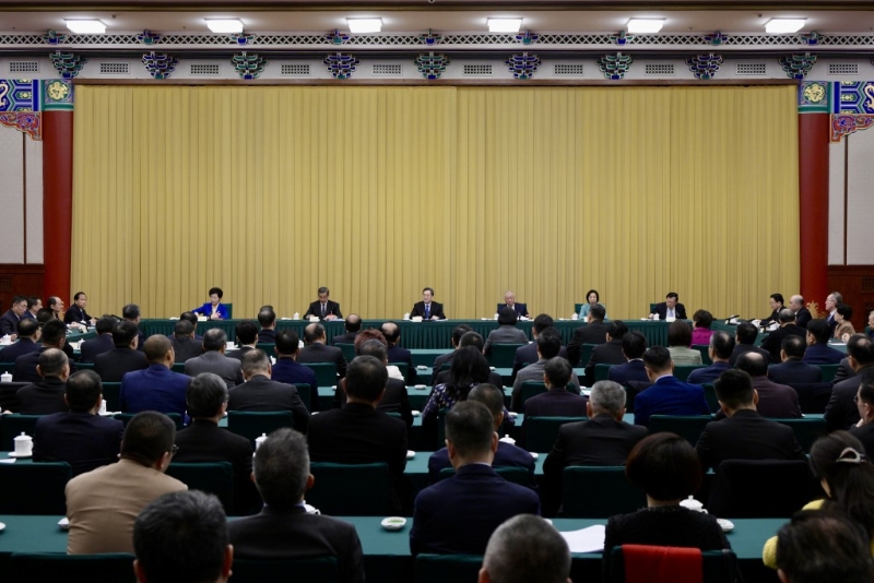 在政协礼堂召开的联组会议，丁薛祥亦有出席。