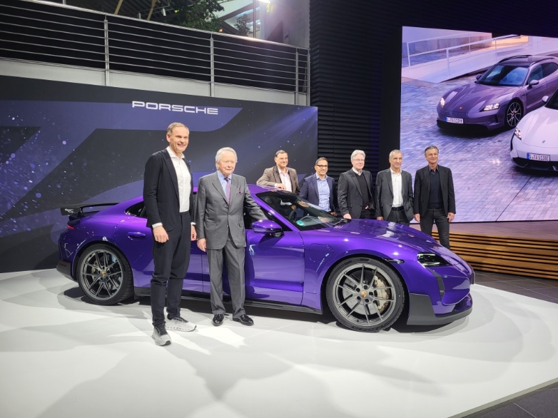 保时捷Porsche Taycan Turbo GT3月11日在德国Leipzig发表。