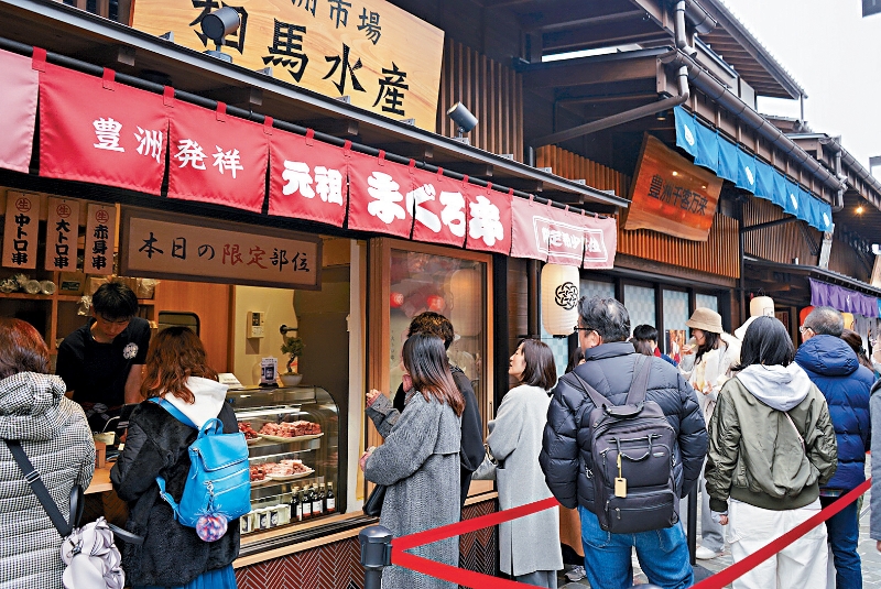 日本食品深受港人欢迎，输港贸易更见畅旺。