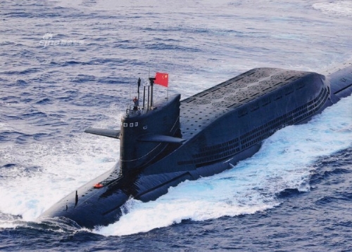解放军094A型战略核潜艇。