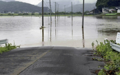 秋田河川决堤