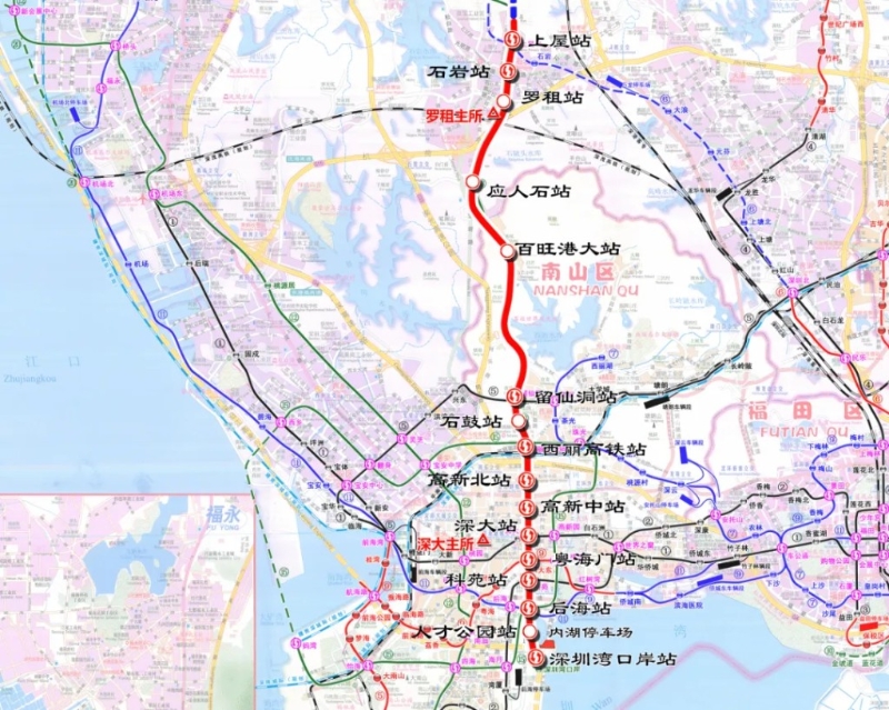 深圳地铁13号线分站图。微博