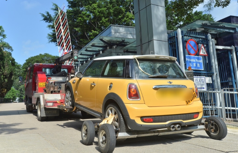 涉案的Mini Cooper。资料图片